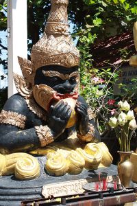Statue in Thailand depicting Rahu eating Sun